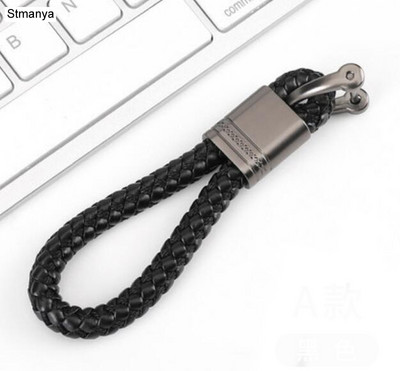 Új Új, kézzel szőtt bőr autós kulcstartó férfi női kötél kulcstartó derék kulcstartó bűbáj Hey Holder Gift Jewelry K2098
