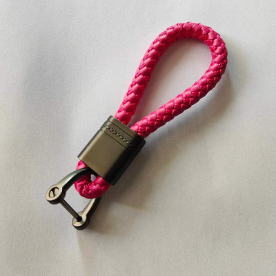 Új Új, kézzel szőtt bőr autós kulcstartó férfi női kötél kulcstartó derék kulcstartó bűbáj Hey Holder Gift Jewelry K2098
