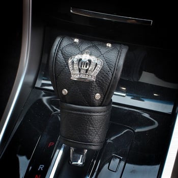 38cm Δερμάτινο Γυναικείο Κάλυμμα Τιμονιού Αυτοκινήτου Diamond Blingbling Κρυστάλλινο Ζώνη Ασφαλείας Αξεσουάρ για στυλ αυτοκινήτου