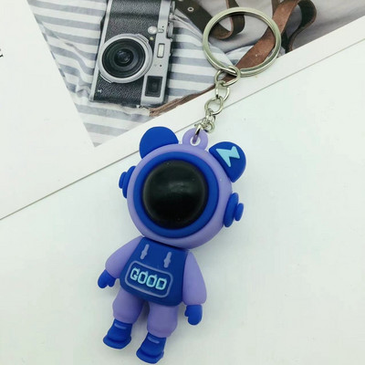 Aranyos PVC színes medve kulcstartó kézzel készített barkács bojtok Gloomy Bear autós hátizsák kulcstartó medál ékszer ajándék nőknek