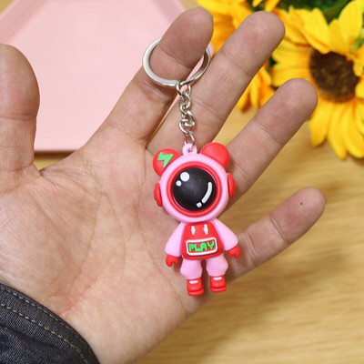 Aranyos PVC színes medve kulcstartó kézzel készített barkács bojtok Gloomy Bear autós hátizsák kulcstartó medál ékszer ajándék nőknek