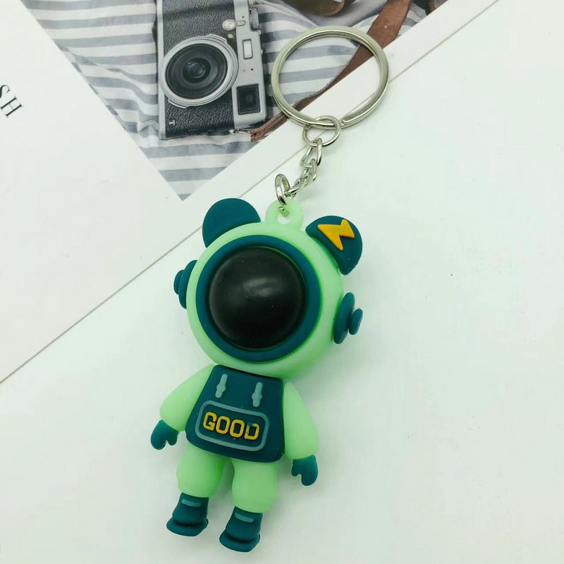 Aranyos PVC színes medve kulcstartó kézzel készített barkács bojtok Gloomy Bear autós hátizsák kulcstartó medál ékszer ajándék nőknek