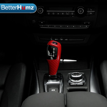 Betterhumz ABS από ανθρακονήματα για BMW Σειρά 5 E60 X5 E70 X6 E71 Κάλυμμα κουμπιού αλλαγής ταχυτήτων αυτοκινήτου Περικοπή Αυτοκόλλητο Εσωτερικά αξεσουάρ