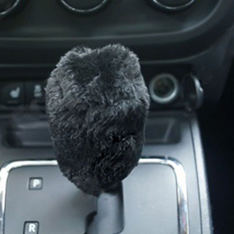 Universalus pliušinis automobilio pavarų perjungimo rankenėlės dangtelio rinkinys Neslystantis apsaugos nuo įbrėžimų įrankių rinkinys Automobilio stiliaus priedai salonas