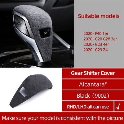 Pentru BMW G20 F40 G28 G23 Seria 1 3 4 Z4 G29 Alcantara Capac butonului schimbătorului de viteze autocolante ornamente Tuning interior Accesorii auto