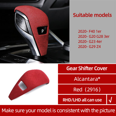 Pentru BMW G20 F40 G28 G23 Seria 1 3 4 Z4 G29 Alcantara Capac butonului schimbătorului de viteze autocolante ornamente Tuning interior Accesorii auto
