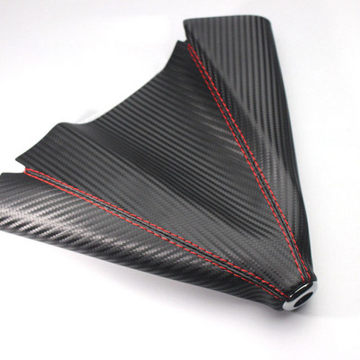 Husa rezistenta la praf pentru maneta de viteze din piele din fibra de carbon pentru Renault Megane 2 3 Duster Logan Captur Clio Chevrolet Cruze Aveo Captiva