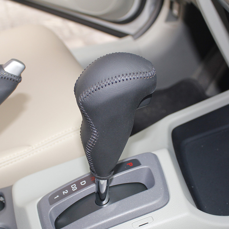Capac pentru buton de viteză din piele naturală pentru Honda Civic 9 AT Huse de mașină pe butonul de schimbare a vitezei Husa pentru schimbătorul de viteze PPC Guler de schimbare a vitezei