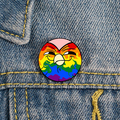 Hooty bufniță casa știft imprimat broșe personalizate amuzante cămașă geantă cu revere insignă drăguță desen animat drăguț bijuterii cadou pentru iubite prietene