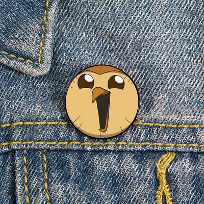 Hooty bufniță casa știft imprimat broșe personalizate amuzante cămașă geantă cu revere insignă drăguță desen animat drăguț bijuterii cadou pentru iubite prietene