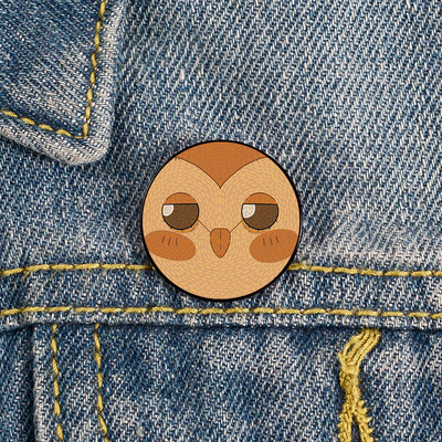 Hooty bufniță casa știft imprimat broșe personalizate amuzante cămașă geantă cu revere insignă drăguță desen animat drăguț bijuterii cadou pentru iubite prietene