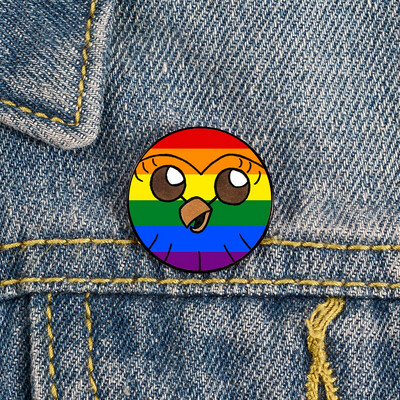 Hooty bufniță casa știft imprimat broșe personalizate amuzante cămașă geantă cu revere insignă drăguță desen animat drăguț bijuterii cadou pentru iubite prietene