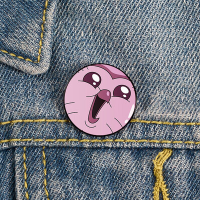 Hooty bufniță casa știft imprimat broșe personalizate amuzante cămașă geantă cu revere insignă drăguță desen animat drăguț bijuterii cadou pentru iubite prietene