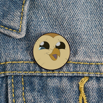 Hooty bufniță casa știft imprimat broșe personalizate amuzante cămașă geantă cu revere insignă drăguță desen animat drăguț bijuterii cadou pentru iubite prietene