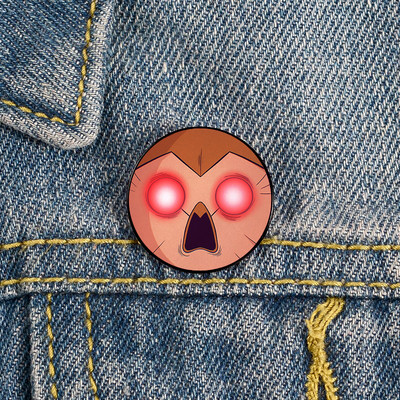 Hooty bufniță casa știft imprimat broșe personalizate amuzante cămașă geantă cu revere insignă drăguță desen animat drăguț bijuterii cadou pentru iubite prietene