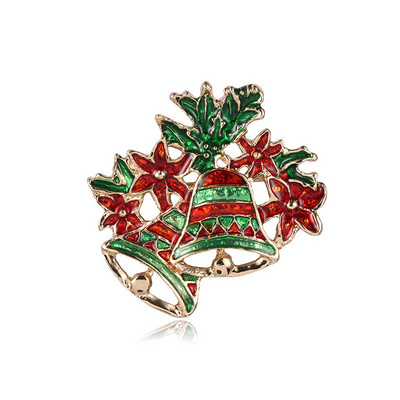 Broșe de Crăciun la modă, pălărie de Moș Crăciun, mănuși, clopoței, șosete, costum cu strasuri de zăpadă, ace metalice, insigne, broșă, cadouri de revelion