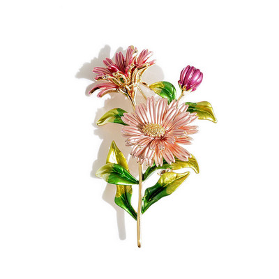 Ace cu email cu flori de margaretă, ace și broșe pentru femei, broșă de modă, buchet de nunți, haine, bijuterii, accesorii, cadou pentru femei