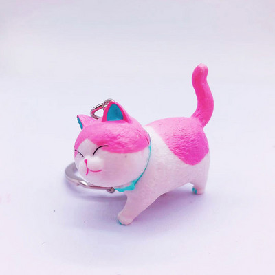 Moda drăguță pisică pandantiv brelocuri lanțuri geanta mașină breloc brelocuri femei bărbați brelouri creative accesorii cadou cuplu