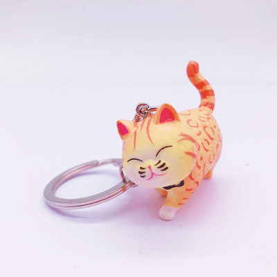 Moda drăguță pisică pandantiv brelocuri lanțuri geanta mașină breloc brelocuri femei bărbați brelouri creative accesorii cadou cuplu
