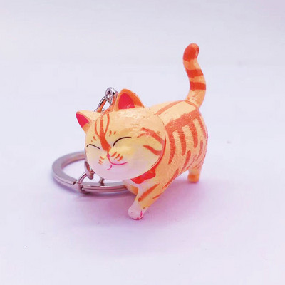 Moda drăguță pisică pandantiv brelocuri lanțuri geanta mașină breloc brelocuri femei bărbați brelouri creative accesorii cadou cuplu
