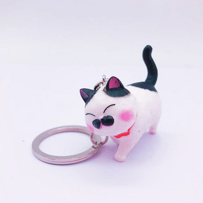 Moda drăguță pisică pandantiv brelocuri lanțuri geanta mașină breloc brelocuri femei bărbați brelouri creative accesorii cadou cuplu