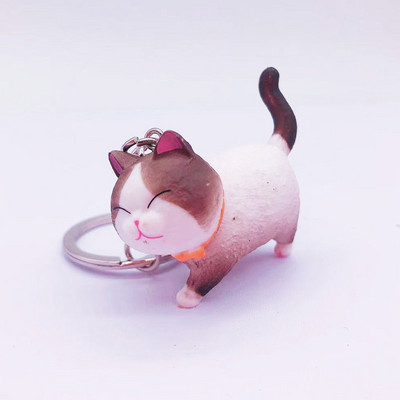 Moda drăguță pisică pandantiv brelocuri lanțuri geanta mașină breloc brelocuri femei bărbați brelouri creative accesorii cadou cuplu