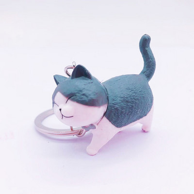 Moda drăguță pisică pandantiv brelocuri lanțuri geanta mașină breloc brelocuri femei bărbați brelouri creative accesorii cadou cuplu