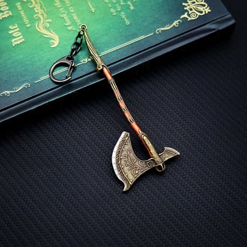 God of War 5 Ragnarok Keychain Thor\'s Hammer Mjolnir Μπρελόκ Δαχτυλίδι Levitan\'s Axe Keyring Blades of Exile Chaos Αξεσουάρ παιχνιδιού