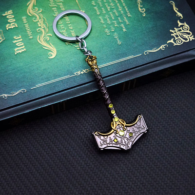 God of War 5 Ragnarok atslēgu piekariņš Tora āmurs Mjolnir atslēgu piekariņš Gredzens Levitāna cirvis atslēgu piekariņš Trimdas haosa asmeņi Spēles aksesuāri