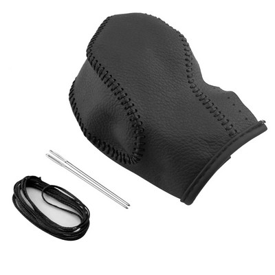 Piele AT Gear Head Buton schimbător Husă Carcasă Coliere de viteze pentru Ford New Fiesta MK7 2009 - 2015 Ecosport 2012 - 2017 Accesorii