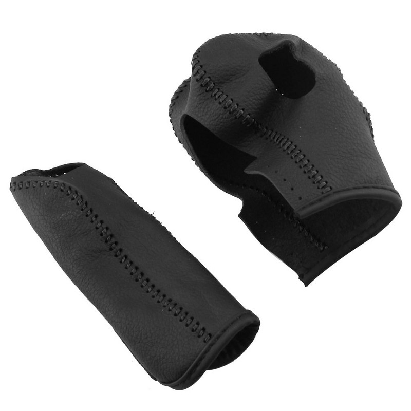 Piele AT Gear Head Buton schimbător Husă Carcasă Coliere de viteze pentru Ford New Fiesta MK7 2009 - 2015 Ecosport 2012 - 2017 Accesorii