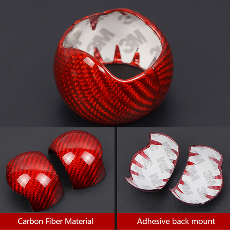 Pentru Ford Mustang Capac butonului schimbătorului de viteze Fibră de carbon pentru Mustang 2015-2022 Accesorii Autocolante pentru mașină pentru buton schimbător de viteze manual