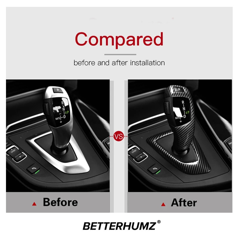 Pentru BMW Seria 1 3 4 5 F10 F30 F20 F31 F32 F36 F34 F22 X3 F25 X5 F15 din fibră de carbon ABS, accesorii de ornamentare a capacului butonului schimbătorului de viteze