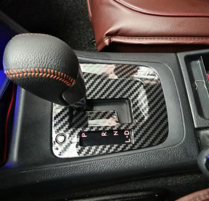 Belső autó sebességváltó gomb panel borító matrica díszlécek autóformázó autóalkatrészek Subaru XV 2012--2017 típushoz