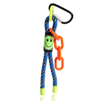 Breloc cu frânghie împletită iridescentă creativ, carabinier, breloc pentru rucsac, accesoriu pandantiv, snur agățat, bijuterii