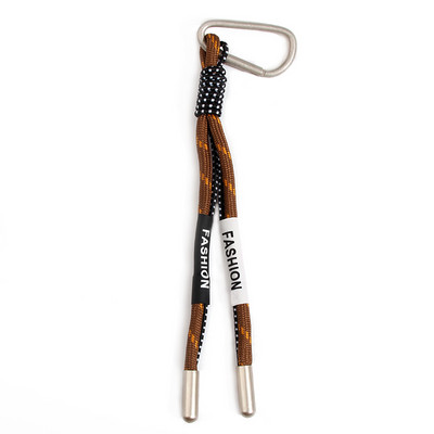 Breloc cu frânghie împletită iridescentă creativ, carabinier, breloc pentru rucsac, accesoriu pandantiv, snur agățat, bijuterii