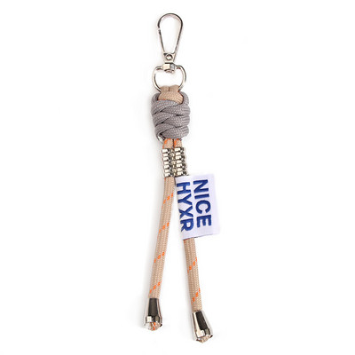 Breloc cu frânghie împletită iridescentă creativ, carabinier, breloc pentru rucsac, accesoriu pandantiv, snur agățat, bijuterii