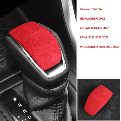 Colier de schimbător de viteze Alacntara pentru TOYOTA Highlander Crown Kluger 2022, RAV4 Wildlander 2020 2021 2022 Accesorii de upgrade pentru ornamente auto