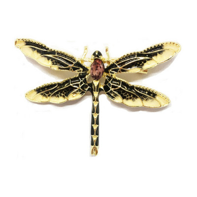 Broșe cu libelule vintage de cristal pentru femei Broșă mare cu insecte Pin Accesorii pentru haine pentru rochie de modă Bijuterii drăguțe Ace cu libelule