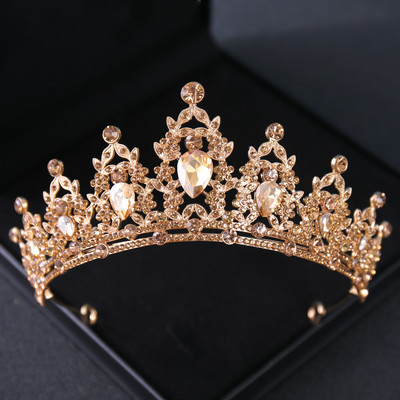 Vestuviniai Plaukai Tiara Krištolinė Vestuvinė Tiara Karūna Sidabro spalvos Diadem Veil Tiaras Vestuviniai Plaukų Priedai Galvos apdangalai Galvos Papuošalai