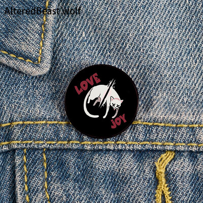 Non Binary Pride cat Pin Broșe personalizate drăguțe Cămașă rever profesor geantă rucsacuri Insigna Cartoon cadou broșe ace pentru femei