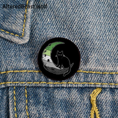 Non Binary Pride cat Pin Broșe personalizate drăguțe Cămașă rever profesor geantă rucsacuri Insigna Cartoon cadou broșe ace pentru femei