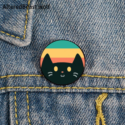 Non Binary Pride cat Pin Broșe personalizate drăguțe Cămașă rever profesor geantă rucsacuri Insigna Cartoon cadou broșe ace pentru femei