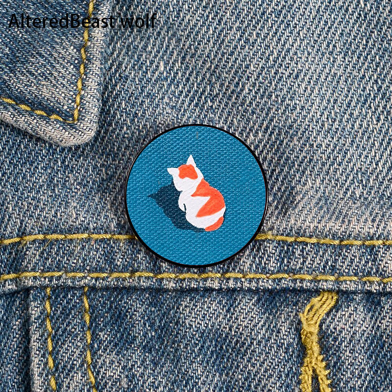 Non Binary Pride cat Pin Broșe personalizate drăguțe Cămașă rever profesor geantă rucsacuri Insigna Cartoon cadou broșe ace pentru femei