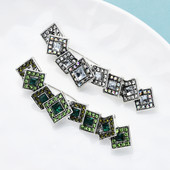 Wuli&baby Ace pentru broșă cu strasuri cu litere mari femei 2 culori geometrice punk femei pulover haină bijuterii ace cadou