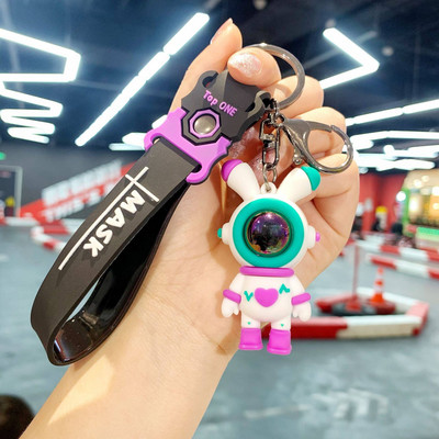 2022 noul lanț de chei cu desene animate Cadouri perfecte PVC în formă de urs Suport rafinat pentru breloc pentru zilnic Accesorii pentru bijuterii auto Cadou Prieten