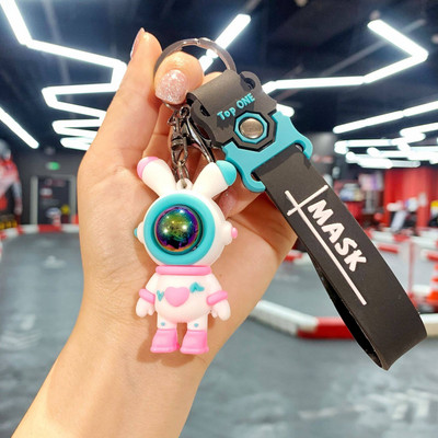 2022 noul lanț de chei cu desene animate Cadouri perfecte PVC în formă de urs Suport rafinat pentru breloc pentru zilnic Accesorii pentru bijuterii auto Cadou Prieten