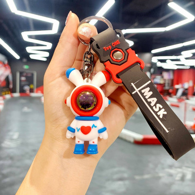 2022 noul lanț de chei cu desene animate Cadouri perfecte PVC în formă de urs Suport rafinat pentru breloc pentru zilnic Accesorii pentru bijuterii auto Cadou Prieten