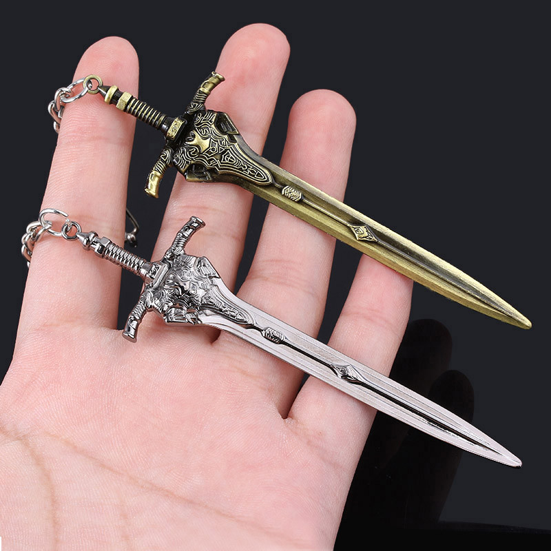 Játék Dark Souls kulcstartó Sun Knight Shield Ornstein Artorias Sword Smough Hammer kulcstartó Elden Ring medál Cosplay ékszer