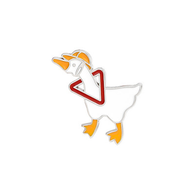 Emaljas adatas dunča zoss atloka piespraudes Angry Goose ar nazi piespraudes Aksesuāri somai Jaka Mugursomas dekorēšana Rotaslietas